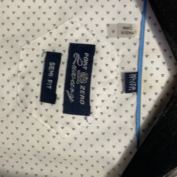 Point Zero Luxury semi fit short sleeve button Xl - Picture 2 of 3